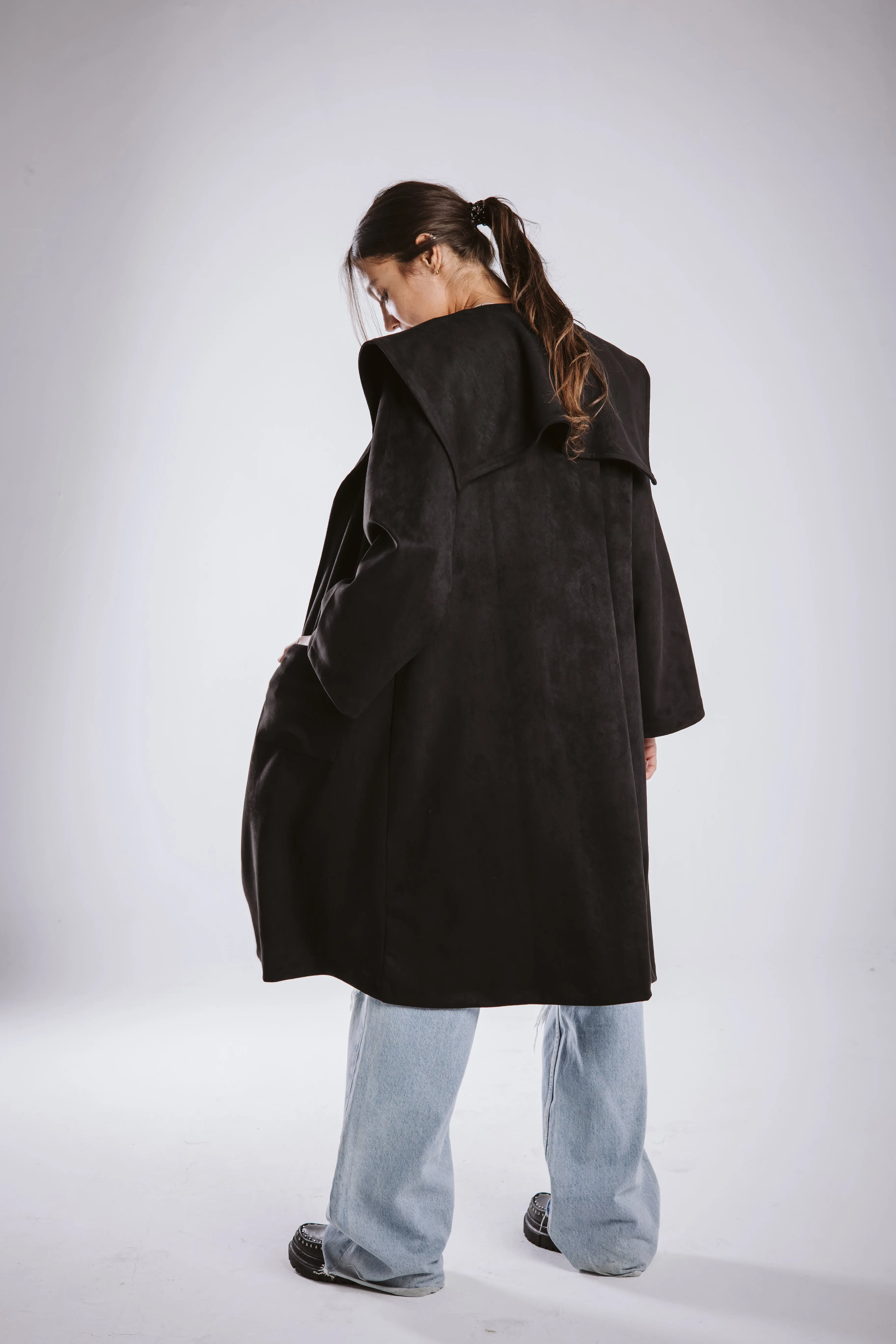 The suede coat