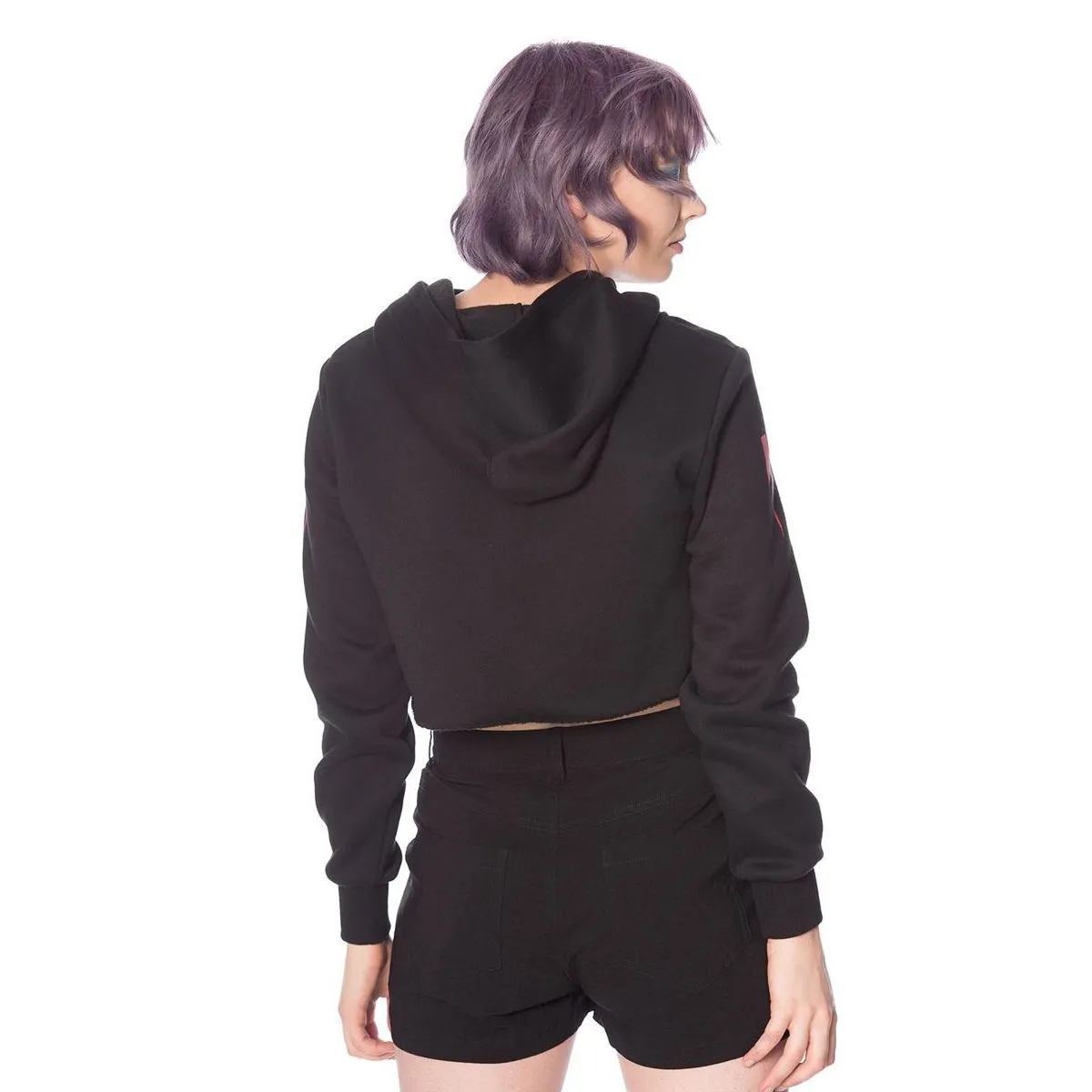 Thunderbolt Cropped Hoodie