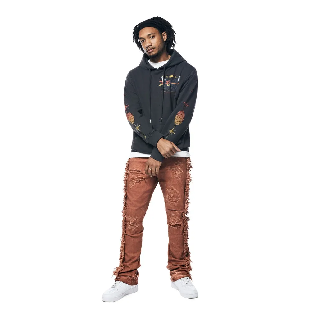 Tour Graphic French Terry Pullover Hoodie - Black