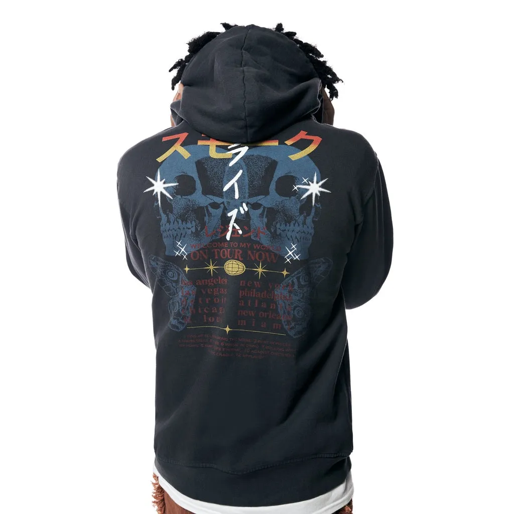 Tour Graphic French Terry Pullover Hoodie - Black