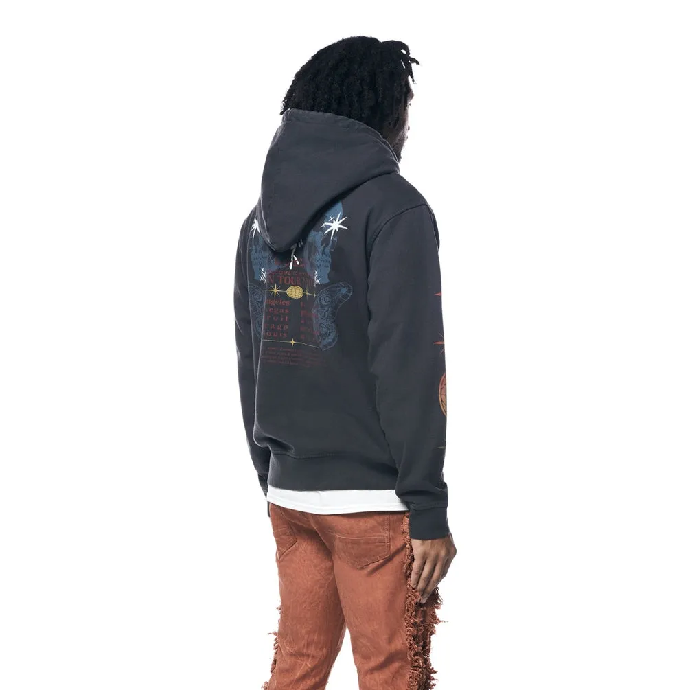 Tour Graphic French Terry Pullover Hoodie - Black