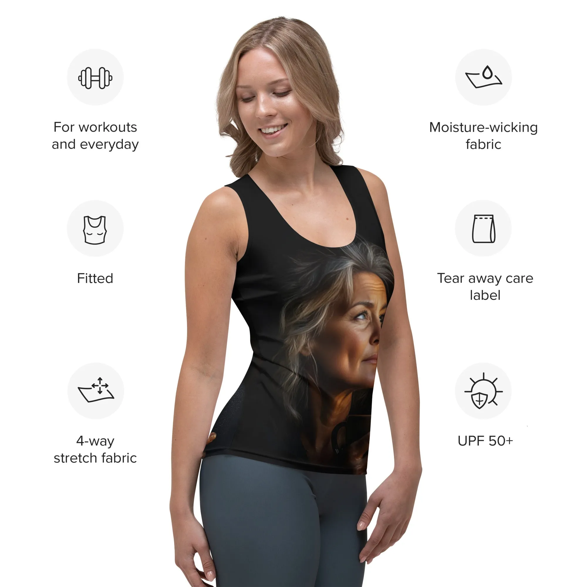 Unspoken Beauty Sublimation Cut & Sew Tank Top