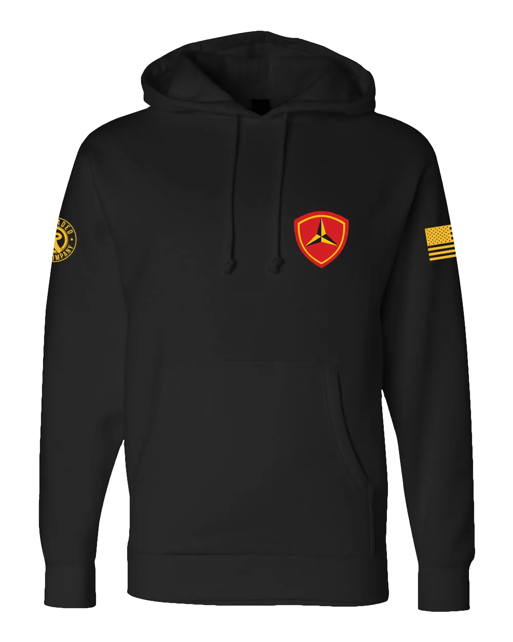 UTD F400 (Old Style): "Trinity" Heavy-Duty Hoodie (USMC 3rd Bn, 3rd Marines)