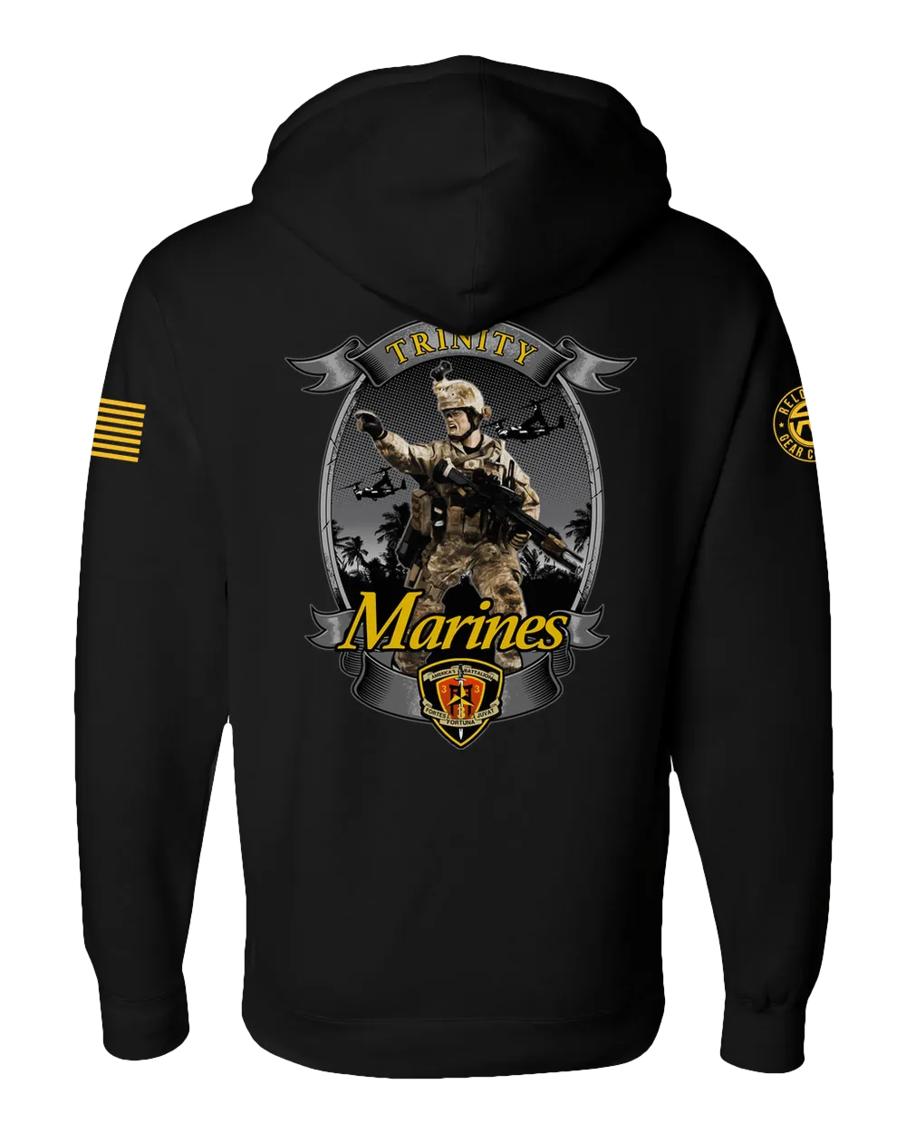 UTD F400 (Old Style): "Trinity" Heavy-Duty Hoodie (USMC 3rd Bn, 3rd Marines)