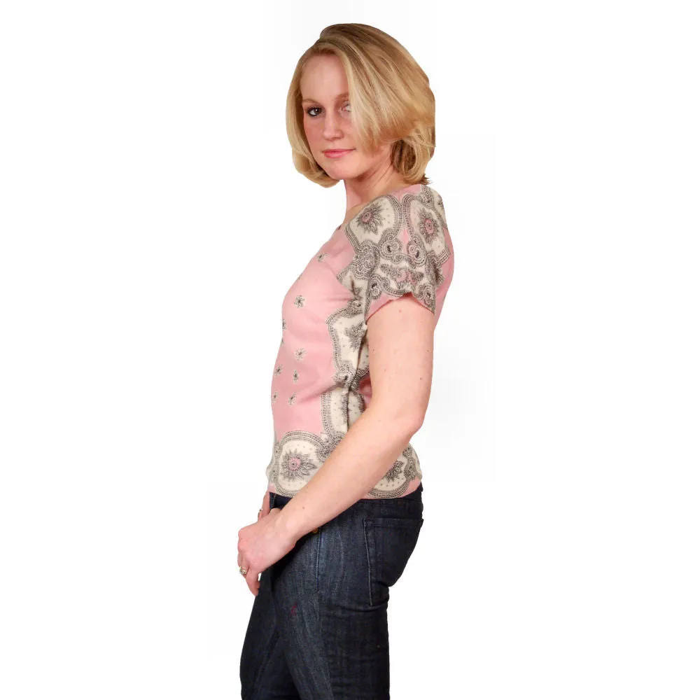 Vintage Blouse Wool Paisley Clare Potter 1940S