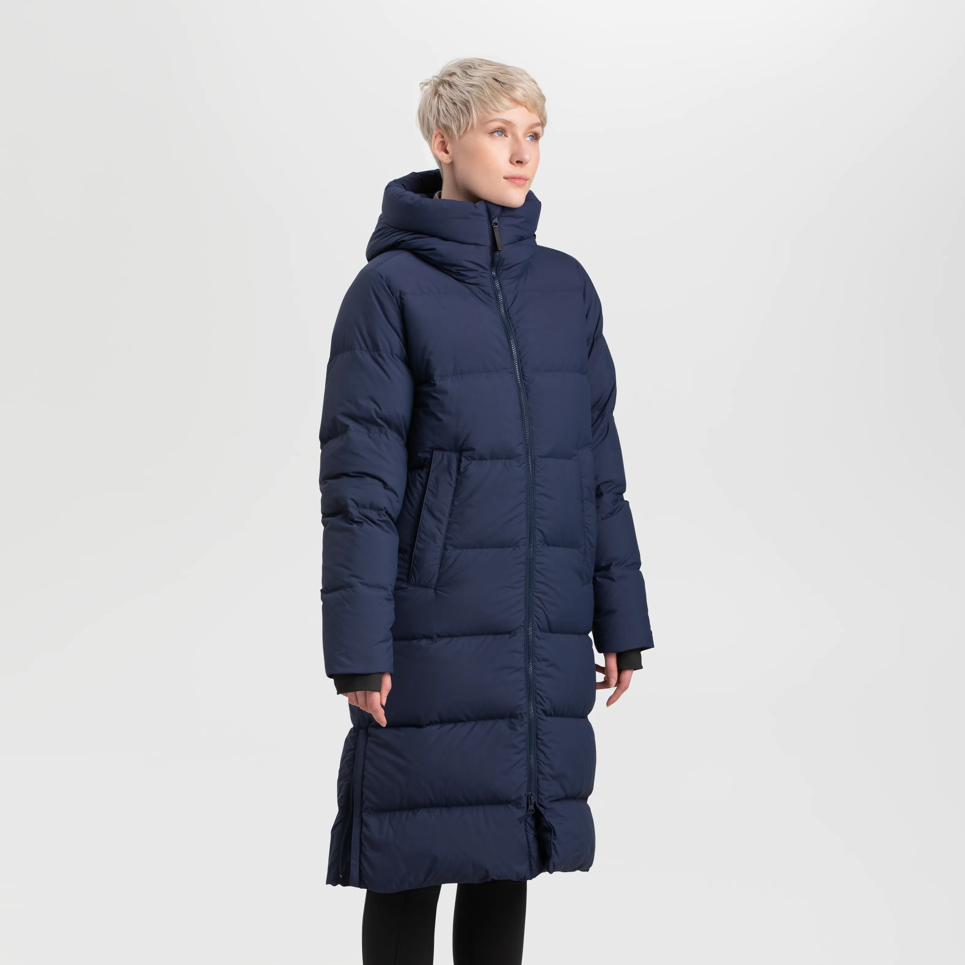 Womens Cozy Lightweight Down Parka - Ultra Warm with Hood and Pockets