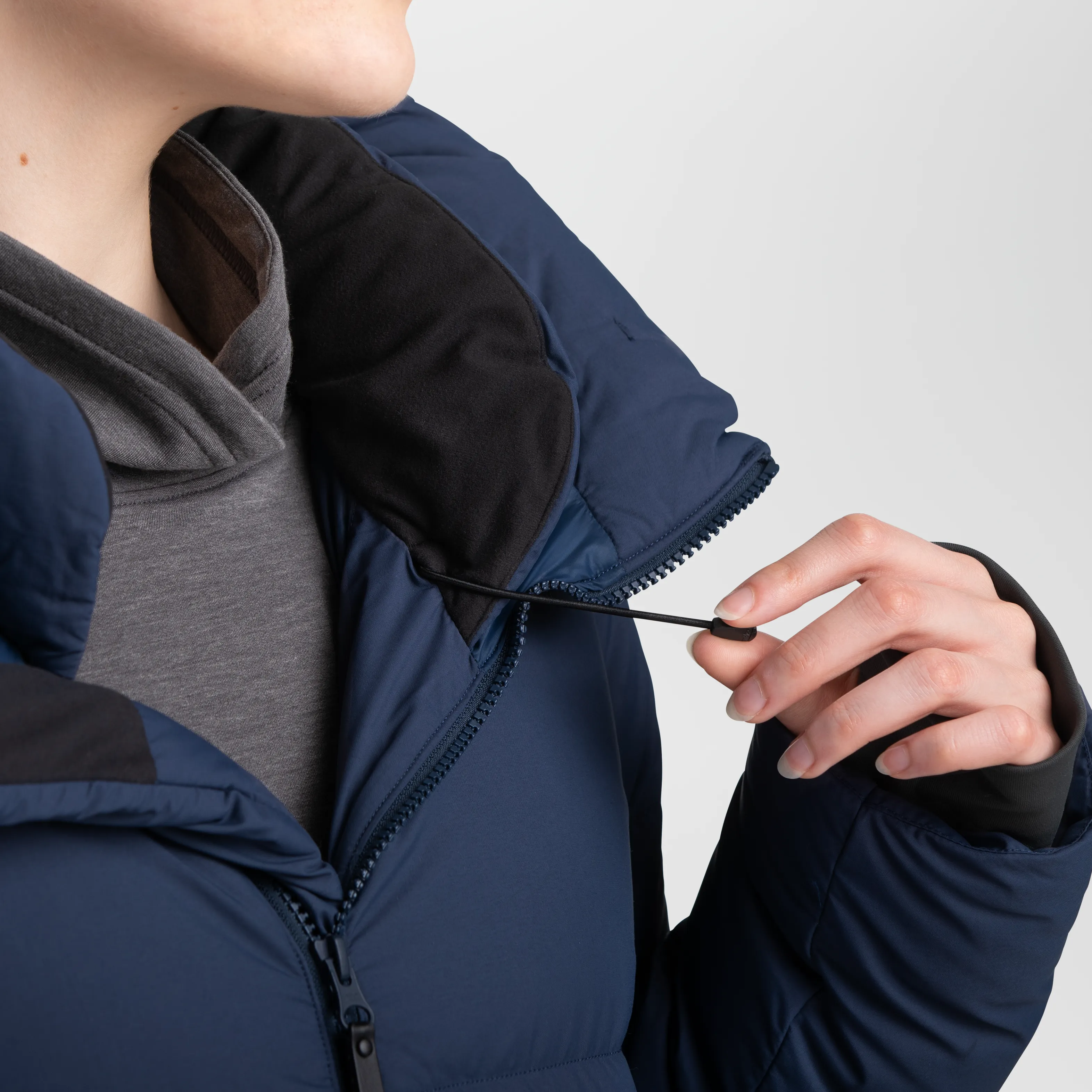Womens Cozy Lightweight Down Parka - Ultra Warm with Hood and Pockets