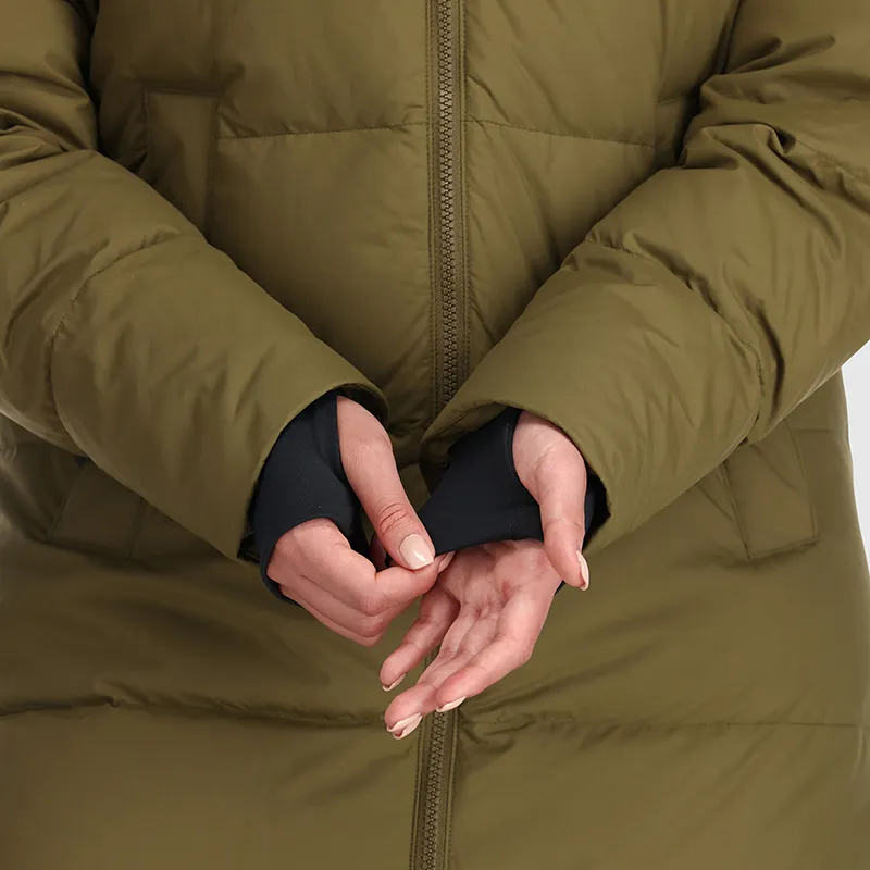 Womens Cozy Lightweight Down Parka - Ultra Warm with Hood and Pockets