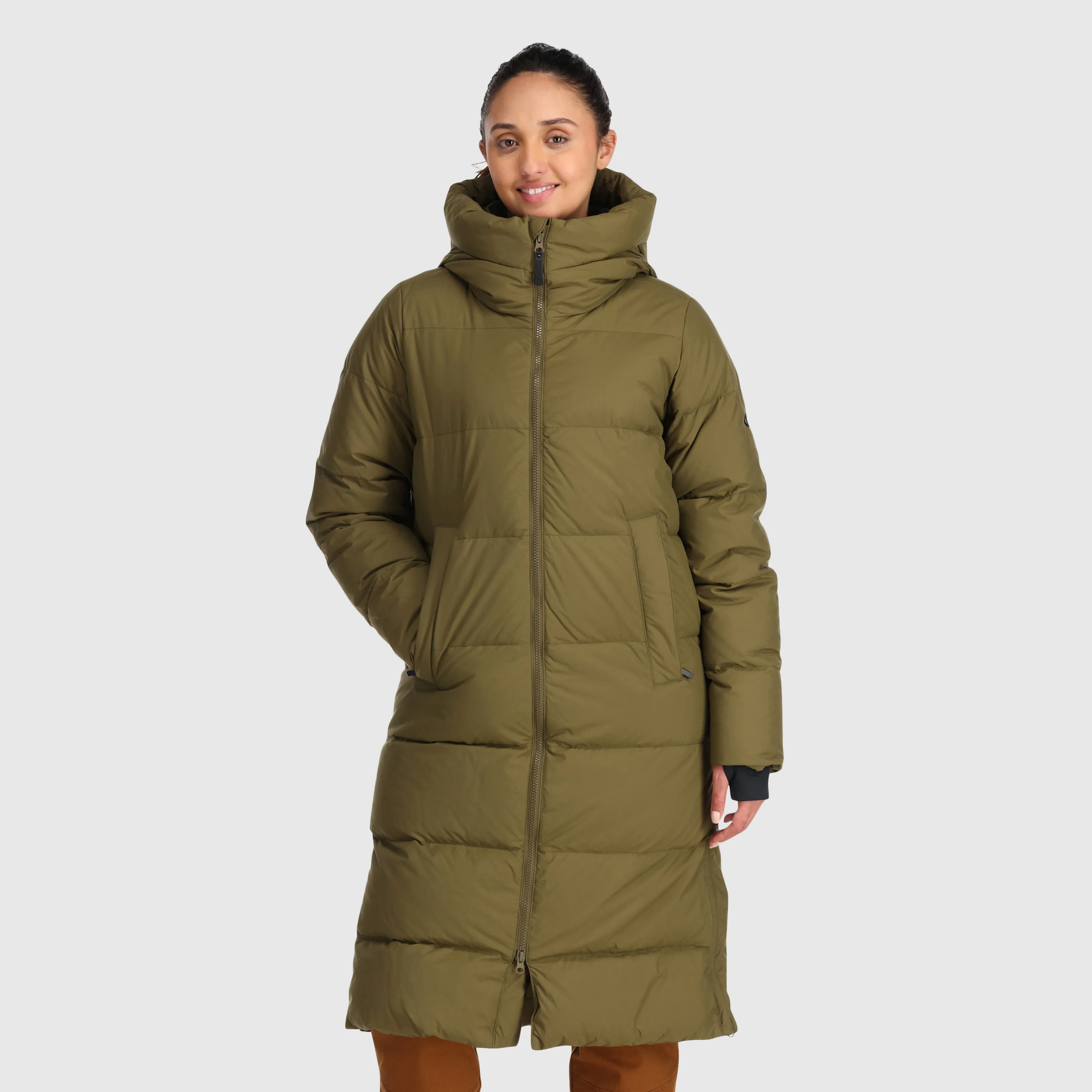 Womens Cozy Lightweight Down Parka - Ultra Warm with Hood and Pockets