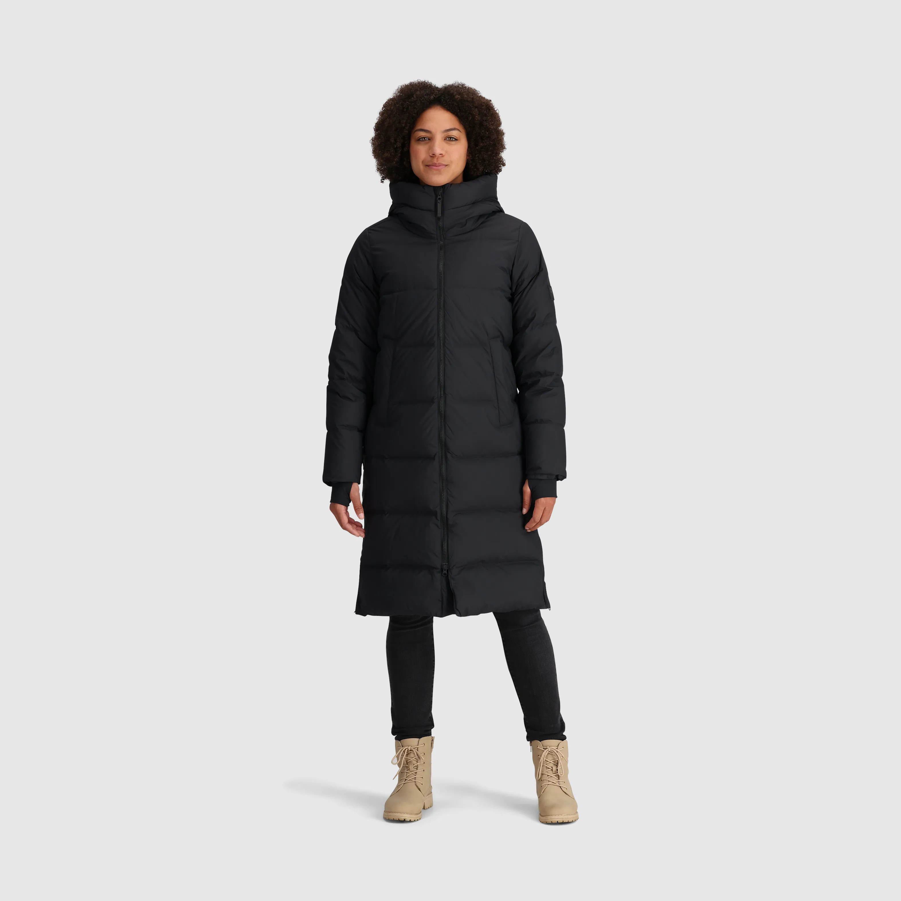 Womens Cozy Lightweight Down Parka - Ultra Warm with Hood and Pockets