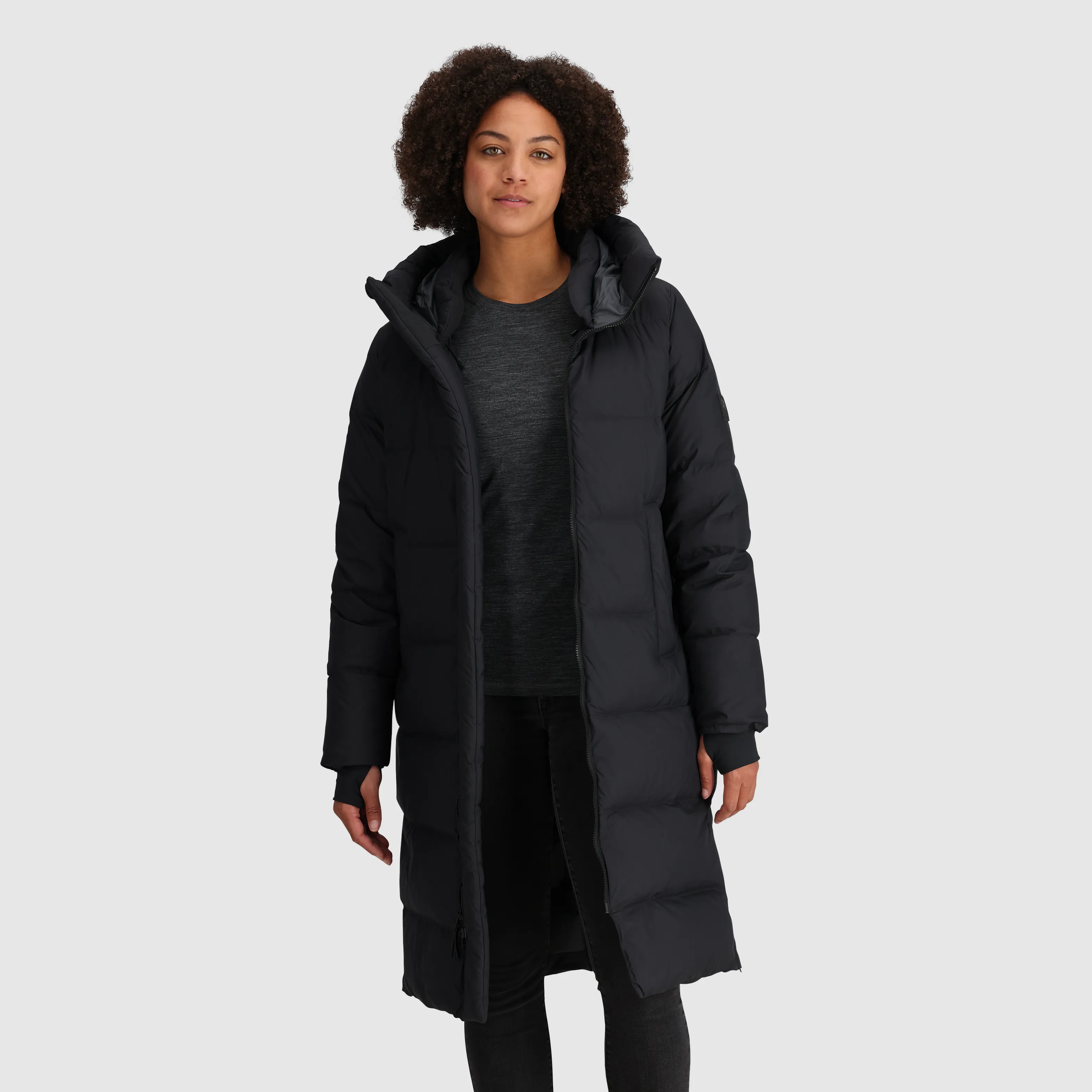 Womens Cozy Lightweight Down Parka - Ultra Warm with Hood and Pockets